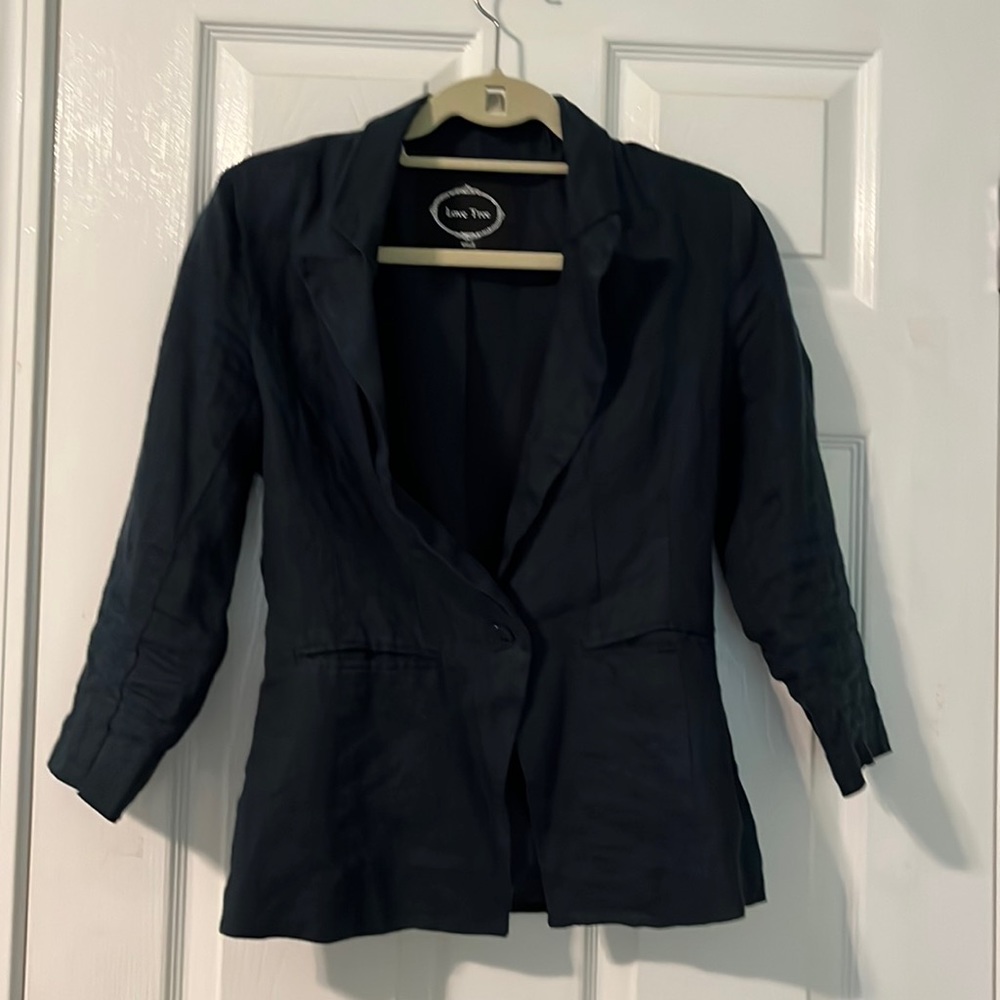 Good condition, Navy Blue with one Button